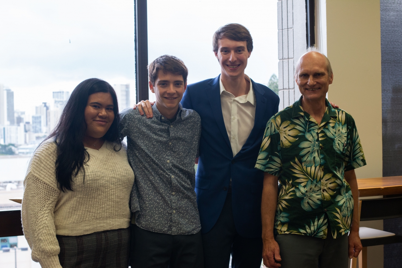 Student Corner Founders Althea Kamali'i, Morgan Dean, George Donev and Ted Shaneyfelt