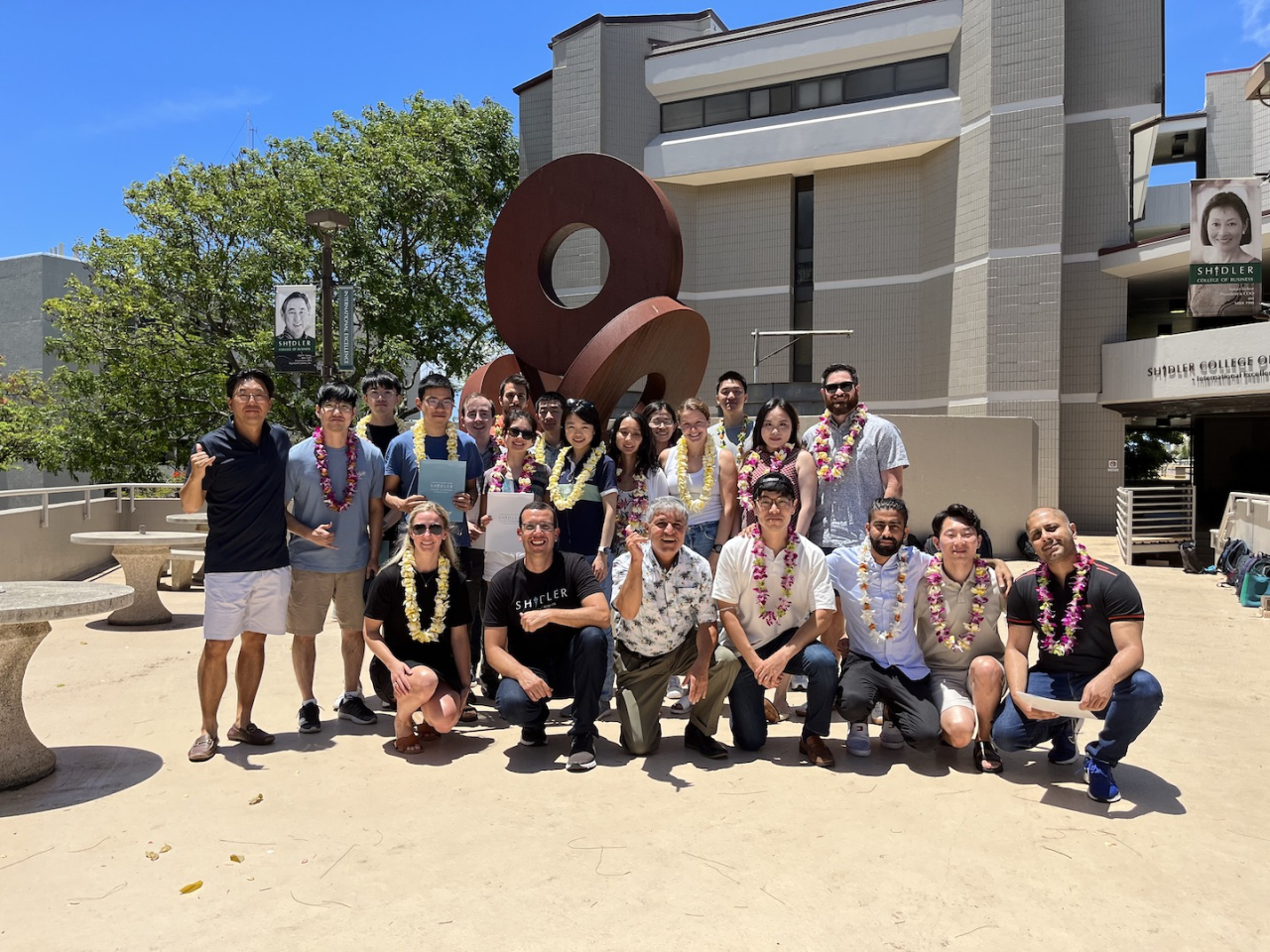 HARDI participants pose for a photo at the Shidler College of Business.